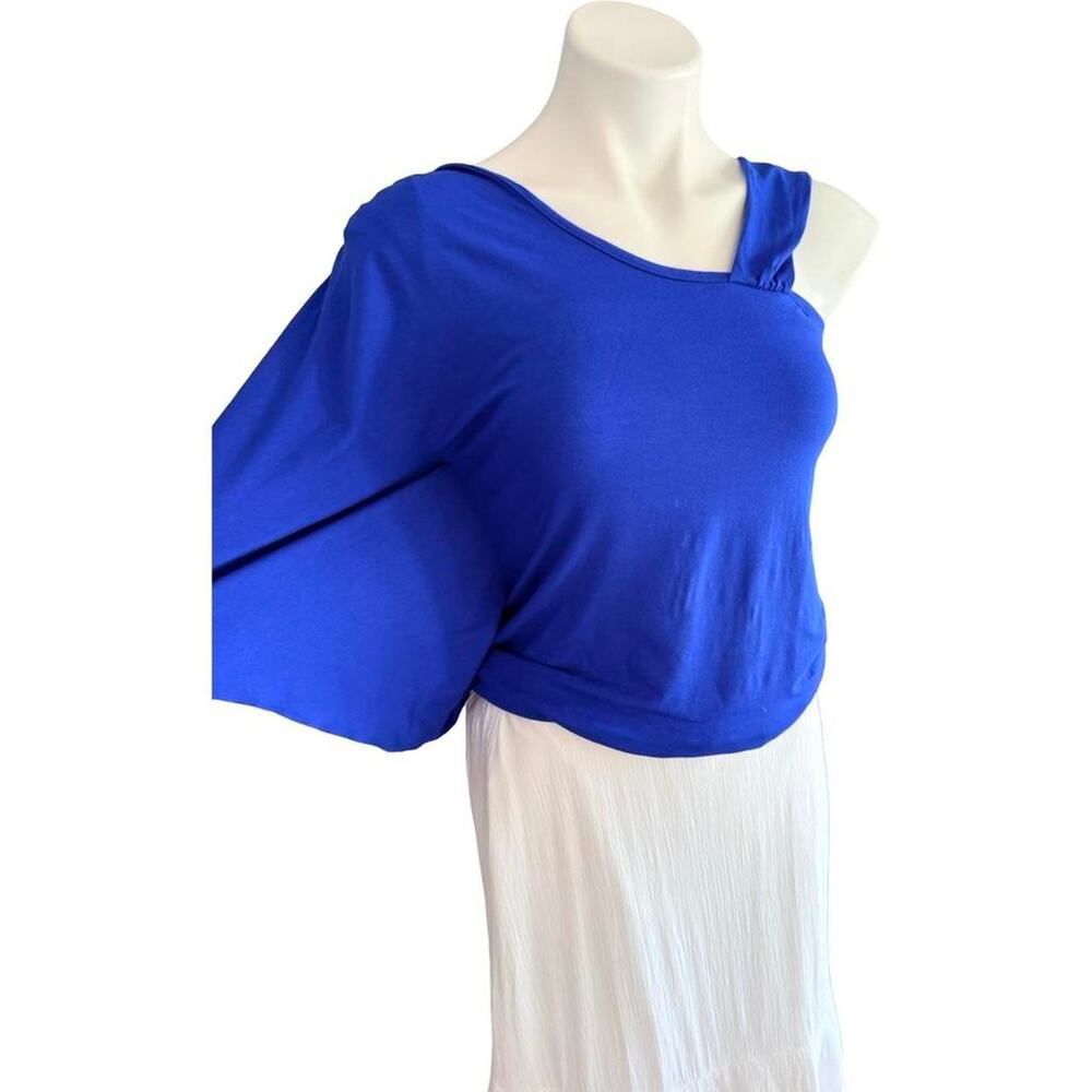 Vince camuto cobalt blue Bat Stretch Top + Skirt